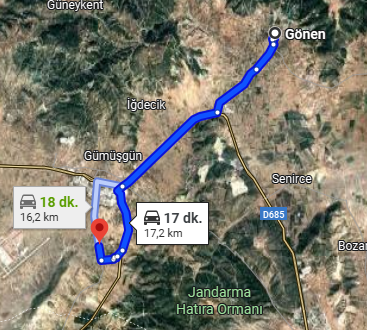 ISPARTA GÖNEN GÖLBAŞI MAH 1.705M² TARLA SATILIK - ISPARTA GÖNEN fotoğraf 4